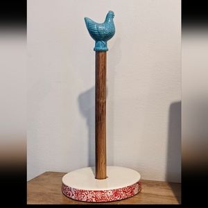 The pioneer woman paper towel holder ceramic hen